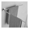HIGOH Towel Rack Towel Bar Bathroom Rotating Towel Bar,Stainless Steel Lengthen Double Towel Holder,Towel Rack Toilet Wall Mount Towel Rack Towel
