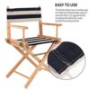 Wowlela Durable Replacement Seat Cover for Directors Chair Water Resistant & Easy Clean Fabric