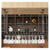 EYLINK Ceiling Decorative Wine Rack Retro Ceiling Rack Upside Down Hanger Suitable for Living Room Dining Room Bar Counter Rack Flower Pot Displa