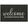 AAZZKANG Doormat Outdoor Entrance with Non Slip Rubber Backing Welcome Please Remove Your Shoes Mat Easy to Clean Indoor Door Mat for Entrance