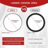 Round 30X Magnifying Mirror, 6 Inch Magnified Mirror with Three Mounting Suction Cups, Compact Magnifying Mirror and Tweezers, 30X Magnification
