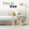 PJ Wood Side Table 2 Set 100% Wood, TV Tray Table, Folding Tables, Snack Table, Coffee Table, Table for Small Space, Living Room, Wood Frame, Nat