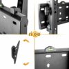 RICOO TV Wall Bracket Mount tilt and flat approx 23-42 Inch LED LCD OLED Screens N2122 Universal for VESA 50x50-200x200 Black