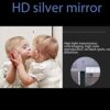 Super Slim Bathroom Mirror Horizontal | 1 Led Strips| Polished Edge Frameless | Defogger And Dimmer|Touch Switch|Copper Free Silver Backed, Suita