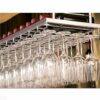 EYLINK European Wine Rack Iron Hanging Wine Rack Upside Down Wine Glass Holder Simple And Stylish Used In Restaurants, Bars, Homes, Etc. Home Dec