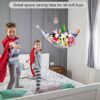 TANCUDER Large Size Children Toy Hammock Stuffed Animal Cuddly Toys Storage Hammock Mesh Net Organiser Cuddly Toys/Stuffed Animals/Teddies (White