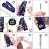 Proster RJ45 Crimp Tool Set All-in-one RJ45 Crimping Tool Kit with 50 PCS CAT6 Pass Through Connectors 50 PCS RJ45 Cat6 Protection Covers RJ45 Pa