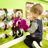 TickiT 72408 Large 9-Domed Acrylic Mirror Panel & 54517 SiliShapes Sensory Circle Set