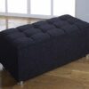 CROWNBEDSUK CUBED CHENILLE DIAMANTE OTTOMAN TOY STORAGE BLANKET BOX (RED)