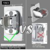YICI Handheld Shower Bracket Shower Head Holder No Drilling 12cm Strong Adhesive Hand Shower Holder Angle Adjustable Adhesive Shower Holder(Ordin