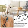 Recliner Cable Replacement Part D-Ring Handle Recliner Pull Cable Spring， Hook Exposed Cable Length Recliner Cable with a Spring Fitted