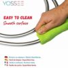 Yossee PVC Smooth Shower Hose 1.5M / 59 Inch with Anti-Twist Brass Connections - Universal Replacement, Flexible, Kink and Leak Proof