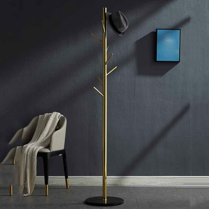 maozi Clothes Organizer Rack Bathroom Outdoor Standing Hanger Standing Furniture Bedroom Floor-to-ceiling Hanger (Color : Argento, Size : Light G