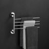 HIGOH Towel Racks, Towel Rail for Bathroom,Copper Hand Towel Holder,Swivel Towel Bar,Bathroom Folding Shelf Multi-Function Rotating Towel Holder