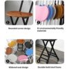 WALNUT Collapsible Dining Room Chairs Home Furniture Chairs For Kitchen Modern Simplicity Nordic Kitchen Stool Student Portable Stool (Color : G)