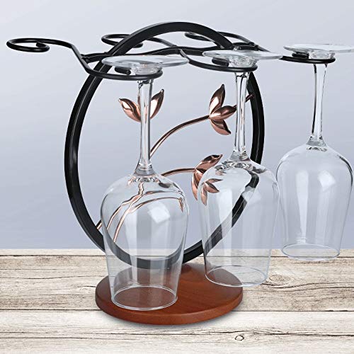 MJWDP Stemware Drying Rack Retro Glass Wrought Iron Detachable Bars Champagne Kitchen Storage Holder Cup Wine rack