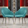 dining chair Business Dining Chairs Set Office Reception Chairs Dining Chair Set of 4 Lovely Bedroom Flannel Fabric Makeup Chair Wrought Iron Fee
