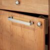mDesign Affixx Stainless Steel Towel Rail - No Drilling Required - Ideal as Tea Towel Holder for Kitchen - Practical, Self-Adhesive Towel Bar - H