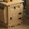 Amazon Brand - Movian Corona Magazine Table, 1 Drawer, Solid Pine Wood, 51.5 x 54 x 38 cm