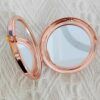 HCHES Stunning Rose Gold Foldable Compact Magnifying Mirror Engraved with Message, for Mum or Grandma at Mothers Day,Birthday,Thanksgiving,Christ