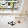 Hinata Kitchen Sink Waste Kit with Overflow Pipes Wash Basin Overflow Head Sink Overflow Head Overflow Pipe for Sink- Rectange Interface (Round)