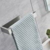 CCKOLE Towel Holder without Drilling, Towel Rail 304 Stainless Steel, Towel Ring Self-Adhesive, Bath Towel Holder No Drilling, Towel Bar for Bath