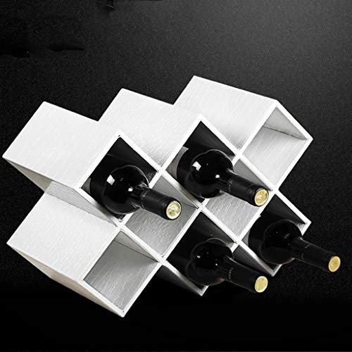 Yalych Countertop Shape Bamboo Wood Wine Rack - Wooden Countertop Cabinet Wine Holder Storage Stand Cellar, Table Top Wine Bottle Storage Slots f