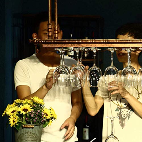 MiroDo Wall-Mounted Wine Rack Metal Hanging Rack Goblet Holder Shelf Stemware Racks Hanging Wine Glass Holder Wine Bottle Holder Wall Shelf Stora