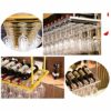 Stylish Simplicity Down Ceiling Bottle Holder Metal Simple Display Stylish Simplicity Home Goblet Holder Height Adjustable Bar Floating Wine Rack