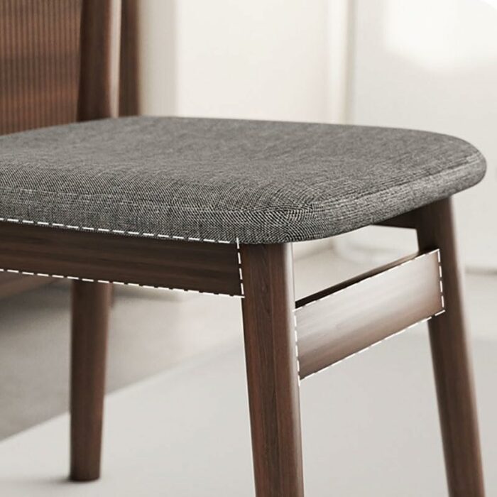JJZXD Wood Dining Chairs Hotel Lounge Dining Stool Living Room Kitchen Home Furniture