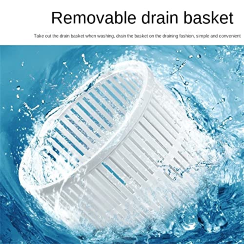 XYZMDJ Folding Washing Machine Portable Underwear Washing Mini Dehydrated Dewatering Washer (Color : Blue, Size : 36cm)