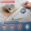 WRAPPYBAG® Waterproof Mattress Protector Cover – Keep out Bedbugs and Mites – Mattress Protecting Draw Sheet without Chemical Treatment – Soft &