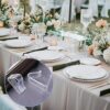 YTOOK 24pcs Plastic Tablecloth Clips, Transparent Picnic Tablecloth Clips for Outdoor Tables Large Table Cloth Holder Table Cover Clips for Chris