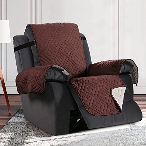 Moonlight Bedding Sofa Cover 3 Seater Reversible Quilted Sofa Covers Adjustable Waterproof Elastic Straps Sofa Covers, Pets & Kids & Sofa Protect