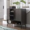 ZCMEB Shoe Storage Cabinet Home Foyer Corridor Shoe Cabinet Woodgrain Shoe Rack Home Furniture