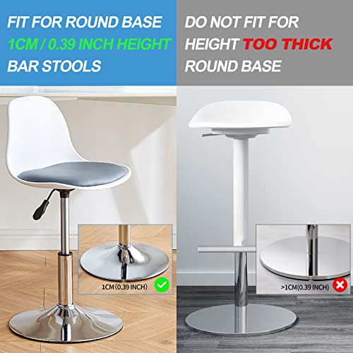 2PCS Φ37cm Barstool Base Ring Silicone Pads - Bar Stool Floor Protectors for Round Base, Protect Floor from Scratch, Reduce Noise, Universal most