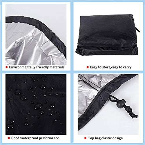 Timisea Egg Chair Cover Double Patio Hanging Egg Chair Cover Swinging Egg Chair Cover Polyester Taffeta Waterproof Heavy Duty Garden Rattan Wicke