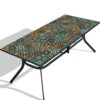 Tablecloth for Folding Table, boho Picnic Table Cover, Waterproof Fitted Table Covers for 6 Foot Tables, Elastic Rim Plastic Table Cover for Picn