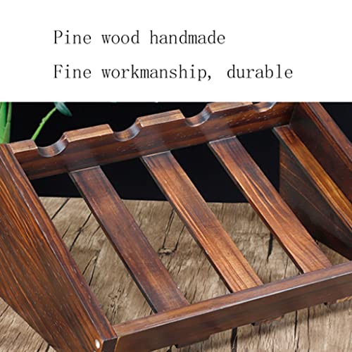 Yalych Home Kitchen Wine Racks Handmade Wine Rack, Solid Wood Wine Display Rack, Wine Cabinet, Home Wine Racks Decoration for Living Room Entranc