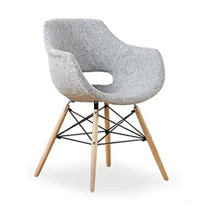 Life Interiors: Olivia Fabric Chair | Dining Chair | Upholstered | Fabric | Round Tub Chair | Modern Fabric Chair | Lounge, Kitchen, Dining, Café