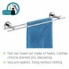 Wenko 22321100 Bath Towel Rail Chrome Die-Cast Zinc 12 x 23 x 6 cm