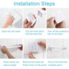 2 Pieces Towel Bar rail, Plastic Wall mount Pot Lid Rack, Self Adhesive Hanger Rail Organizer Holder, Bar Bathroom Accessories, for Kitchen Bathr