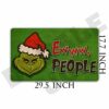 YZCZ Ewww, People Christmas Grinch Floor Rug Indoor/Front Door Mats Home Decor Machine Washable Rubber Non Slip Backing 29.5"(W) X 17.7"(L)
