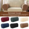 Divono 2pcs Arm Rest Covers For Couches,Couch Arm Protectors,Sofa Arm Covers Extra Thick Soft Pu Leather Stretch Armrest Cover For Recliner Sofa