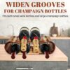 GooComfy (2023 Upgrade) Wooden Countertop Wine Rack, 8 Bottles Tabletop Champaign Holder, for Home Display and Wine Gift