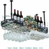 EYLINK Wine Racks,Wine Lovers/Wall Mounted Wine Rack Hanging Wine Glass Rack Bar Creative Wine Rack Upside down Goblet Rack Ceiling Decoration Sh