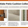 Classic Accessories Montlake FadeSafe Water-Resistant 21 x 20 x 4 Inch Patio Lounge Back Cushion, Antique Beige, Outdoor Loveseat Cushions