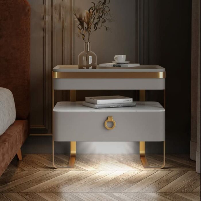 JJZXD Rangement Table Chevet Chambre Placard Meubles Ordinateur table Basse Dressing Bureau table Chevet