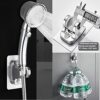 YICI Handheld Shower Bracket Shower Head Holder No Drilling 12cm Strong Adhesive Hand Shower Holder Angle Adjustable Adhesive Shower Holder(Ordin