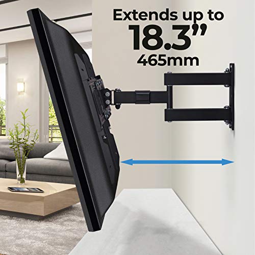 Ross LE2RTA400-RO Full Motion TV Wall Mount, Black